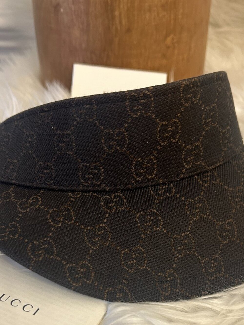 Gucci GG Supreme Visor Sun Visor Hat